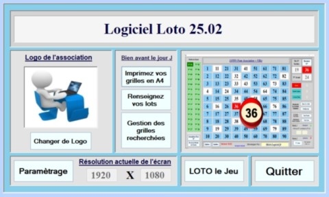 Menu du Loto